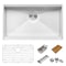 Ruvati 30" Workstation Ledge Undermount 16 Gauge SS Kitchen Sink Single Bowl RVH8310 - alternate 3